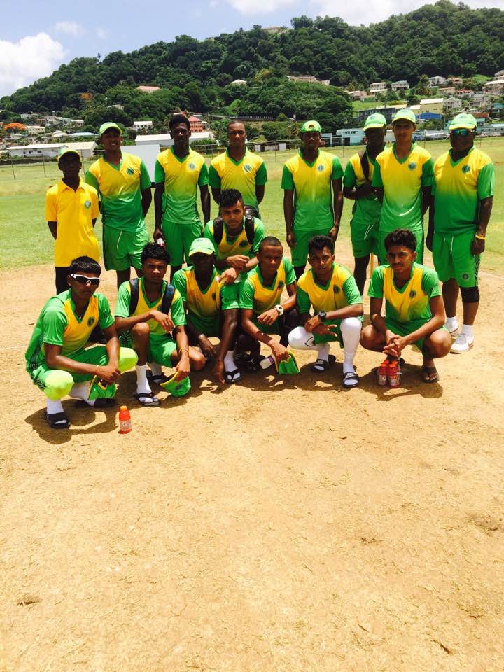 Guyana U-19 team after practice session 