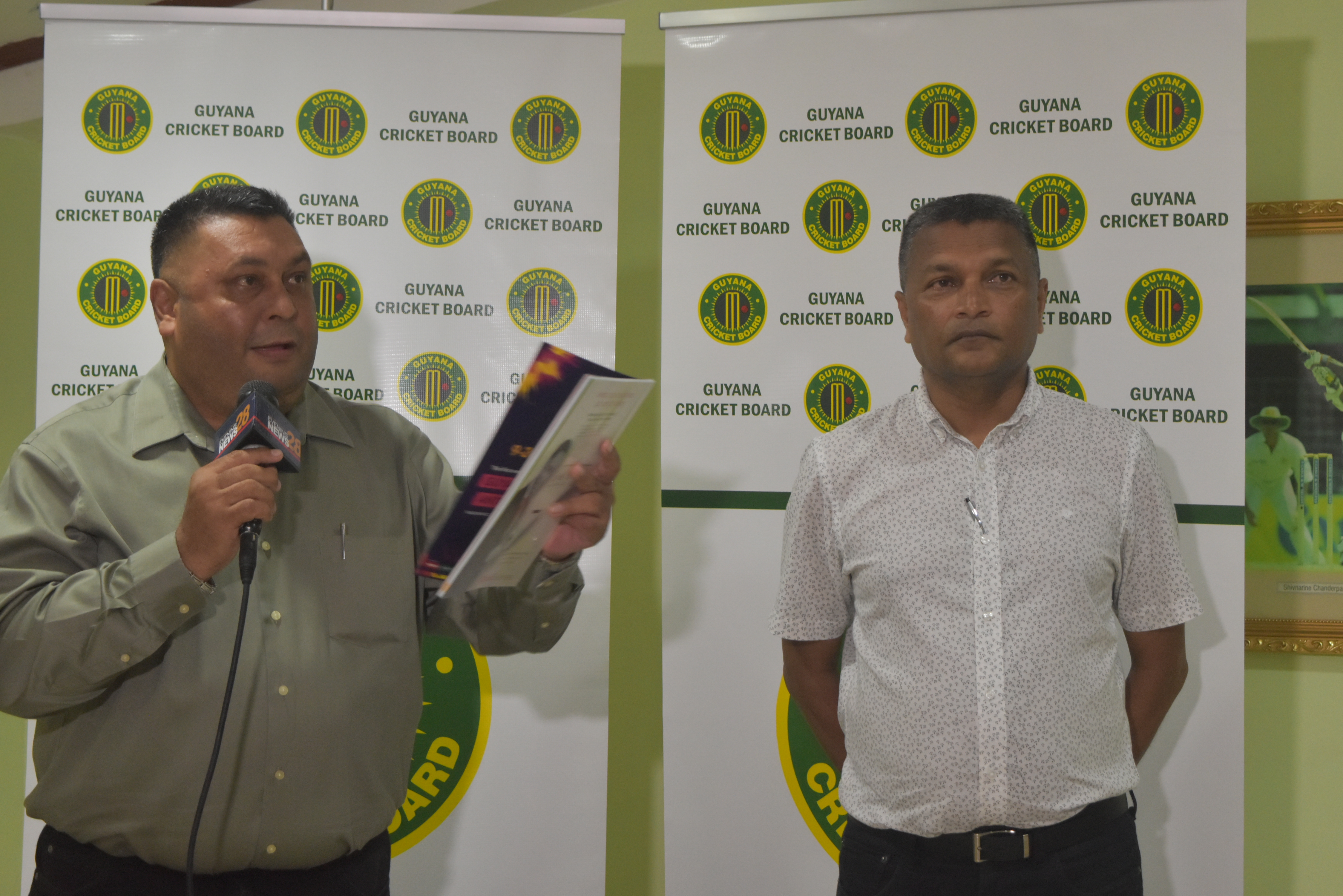 Guyana Cricket Board Gcb Launched Its 2018 Guyana Cricketer Magazine At 2nd Odi In Guyana